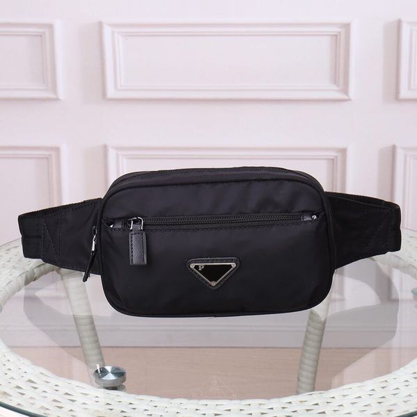 Marsupio di design di alta qualità Cintura da uomo in tela nera Borsa a tracolla alta Borsa da petto in tessuto per paracadute Marsupi in nylon Borsa multiuso Borsa Messenger da donna