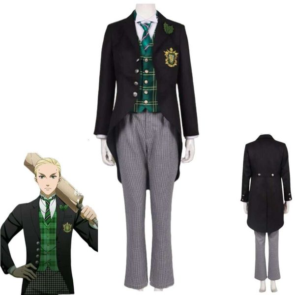 Cosplay Anime Black Butler Kuroshitsuji Public School Series Herman Greenhill Costume Cosplay Uniforme Halloween Stage Performance Suit