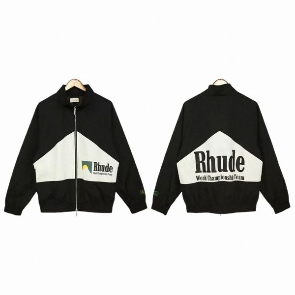 Rhude Herrenjacke Designer Sportanzug Pullover Mode Mann Markenkleidung US-Größe S-XL Q6gV #