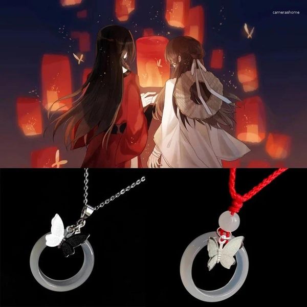 Colares de pingente dos desenhos animados anime tian guan ci fu cosplay colar xie lian xielian outfit unisex presente atacado