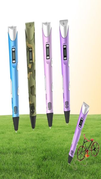 3D-Druckerstift der zweiten Generation DIY ohne ABSPLA-Filamentpakete Kunst 3D-Stift Zeichnung Kreatives Geschenk für Kinder Design Malerei USB7639148