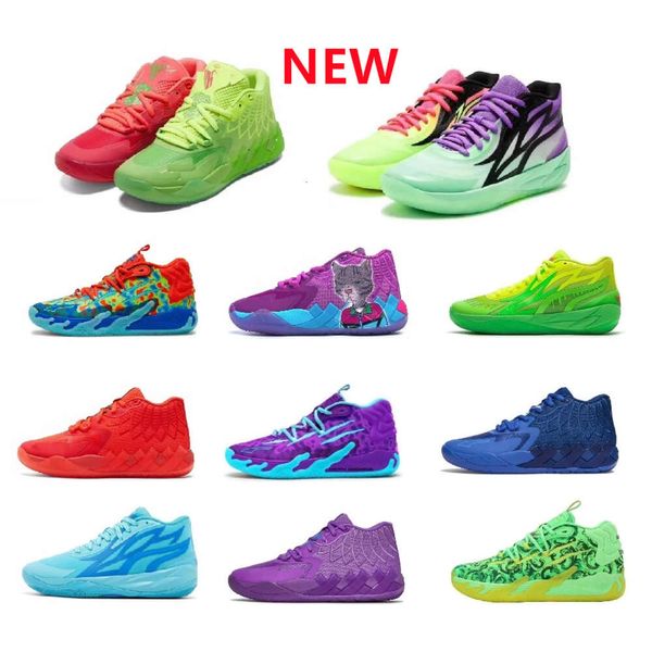 2023 Damen Lamelo Ball MB 01 Basketballschuhe MB03 Jugend Kinder Jungen Mädchen GutterMelo Blau Rot Lila Jade Grün Slime Pink Schwarz Rot Halloween Sneakers Tennis mit Box