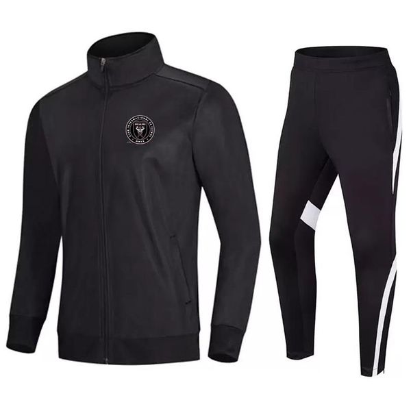 Inter Miami CF Herren-Trainingsanzüge, Fußballbekleidung, Uniform, Fußballjacke, Sportbekleidung, schnell trocknend, Sporttraining, Laufen, Basketball, w248e