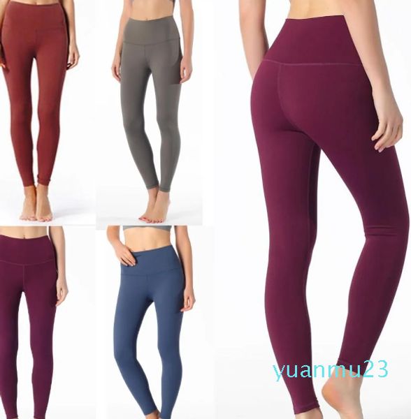 undefiniert Hosen Frauen Yoga Outfit Mädchen Hohe Taille Laufoutfits Damen Sport Volle Leggings Lady Pant Workout Lemens