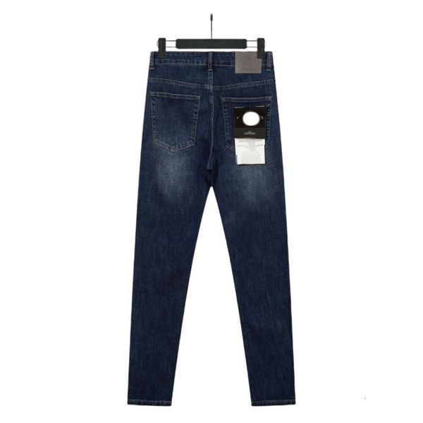 Pantaloni firmati Stones Island Qualità originale Moda di lusso per donna Uomo Processo di lavaggio Jeans elastici per uomo dal taglio dritto