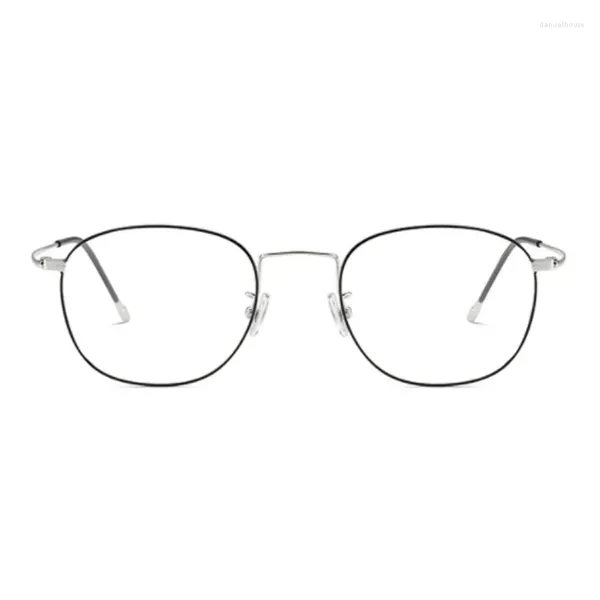 Sonnenbrille 2023 Vintage Plain Brillengestell Unisex Mode Licht optisch Anti Blue Ray Männer Frauen