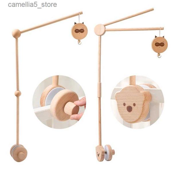 Mobiles# Baby Holz Bett Glocke Halterung Mobile Hängen Rasseln Halterung Spielzeug Kleiderbügel Baby Krippe Mobile Bett Glocke Holz Spielzeug Halter arm Halterung Q231017