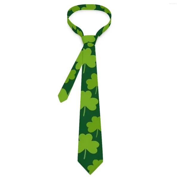 Arco laços st patricks dia gravata sorte verde trevo festa de casamento pescoço masculino retro na moda gravata acessórios personalizado diy colar