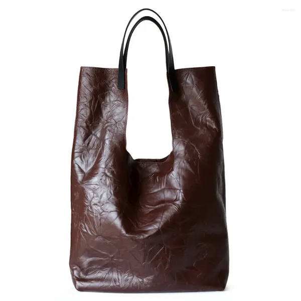 Вечерние сумки Сумка на плечо из торфяной коровьей кожи с ручкой-тоут с узором для женщин Большая вместительная сумка для покупок высокого класса