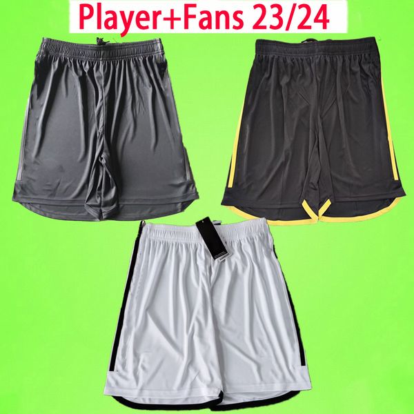 23/24 Fußballshorts JUVE POGBA DI MARIA PIRLO CHIESA CHIELLINI ZIDANE 2023 2024 Fußballhosen Herren Player Edition Heim Auswärts Version für dritte Fans Weiß Schwarz Schwarz Weiß