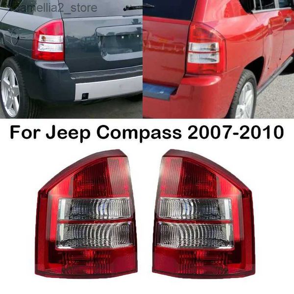 Задние фонари автомобиля левый и правый задний фонарь автомобиля задние фонари автозапчасти тормозной фонарь заднего хода без лампочек для Jeep Compass 2007 2008 2009 2010 Q231017