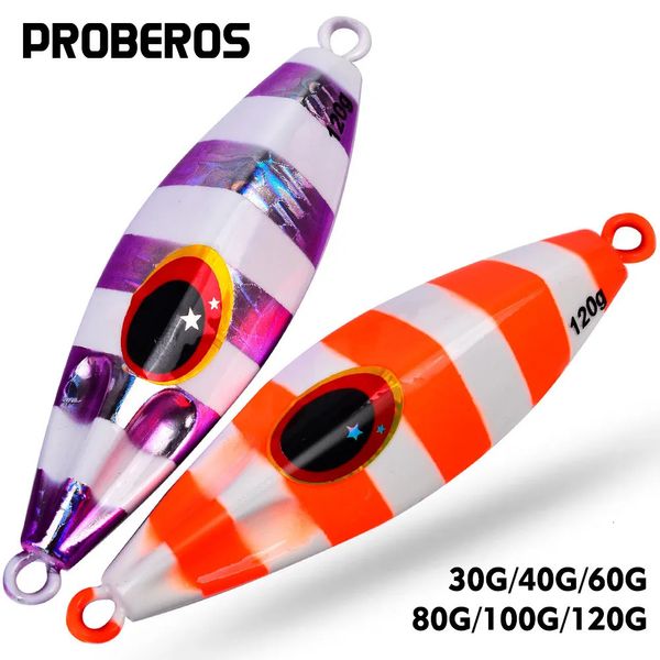 Iscas iscas placa de ferro do mar profundo pesca no mar afundando lentamente e shacking 30g 40g 60g 80g 100g 120g isca de barco 231017