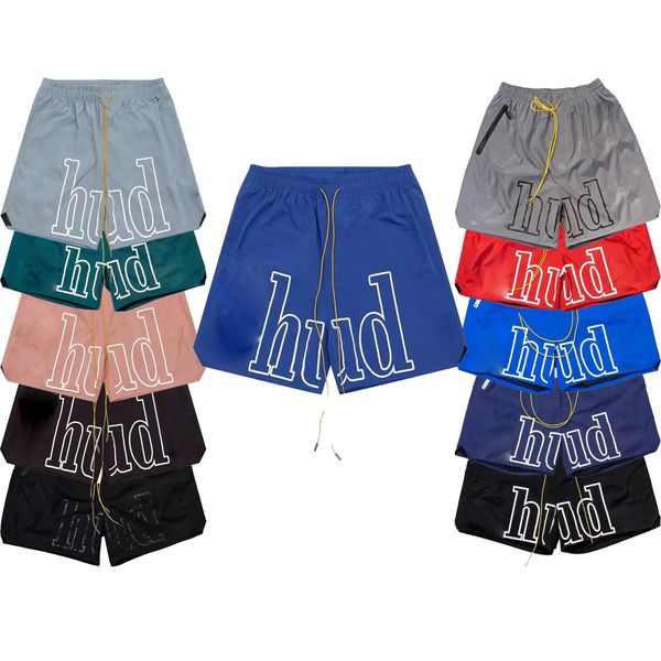 Calças de praia de verão versão coreana calças de três pontos shorts de secagem rápida cor doce solto e fino shorts esportivos 20