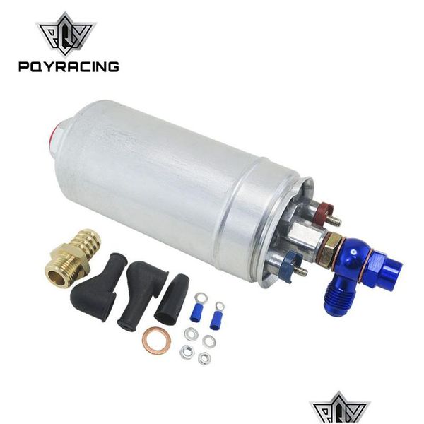 Racing-pompe à carburant externe de qualité supérieure 044 Oem0580 254, mauvais 300Lph, ajout d'un adaptateur, Pqy-Fpb044Addfk045Baddfk047B, livraison directe