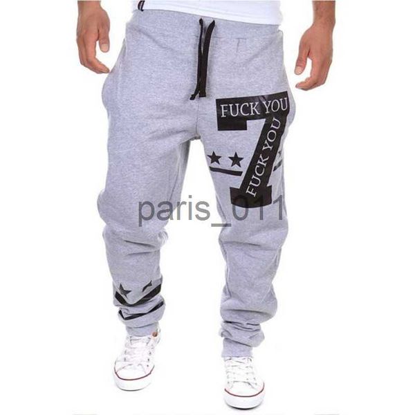 Pantaloni da uomo Vendita all'ingrosso-calda Casual Uomo Lettera Stampa Baggy Harem Pantaloni sportivi lunghi allentati freddi Jogger Pantaloni sportivi Taglia M-3XL x1017