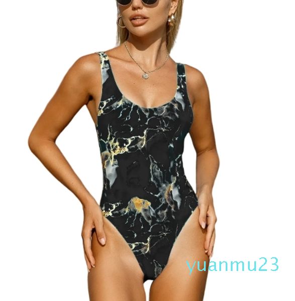 Mulheres retro beachwear ternos de uma peça maiô tie dye banhistas feminino roupa de banho vintage senhora monokini esportes aquáticos tripulação pescoço beach wear