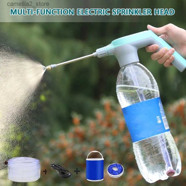 Kit pistola spruzzatore acqua portatile multifunzione per lavatrice auto con tubo dell'acqua Lavaggio auto Pistola pulizia spruzzatore per auto Irrigazione giardino Q231017