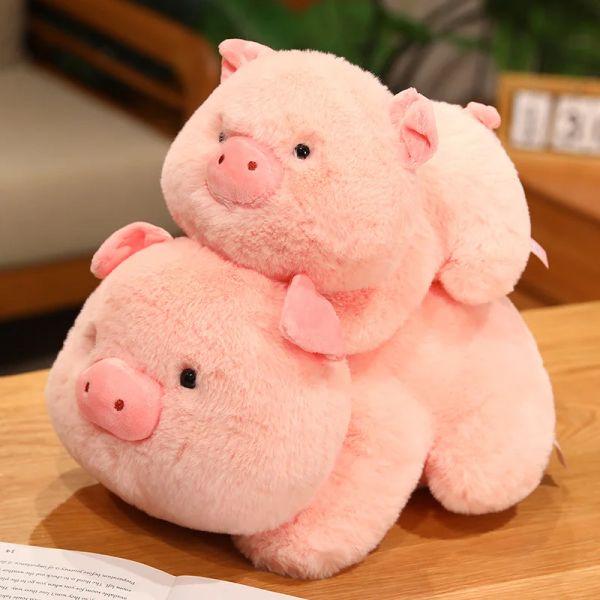 25–50 cm gefüllte Puppe, Plüsch, flauschiges Schweinchen, Tier, weiches Plüschkissen für Kinder, Schwein, Baby, beruhigendes Geburtstagsgeschenk