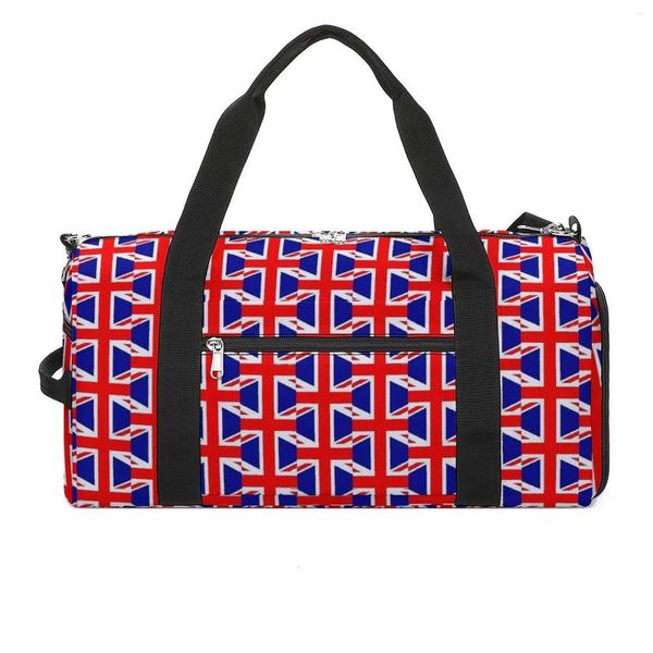 Уличные сумки, спортивная сумка с британским флагом, британские флаги, принт, тренировочный спортивный мужской дизайн с обувью, графические сумки-оксфорды для фитнеса