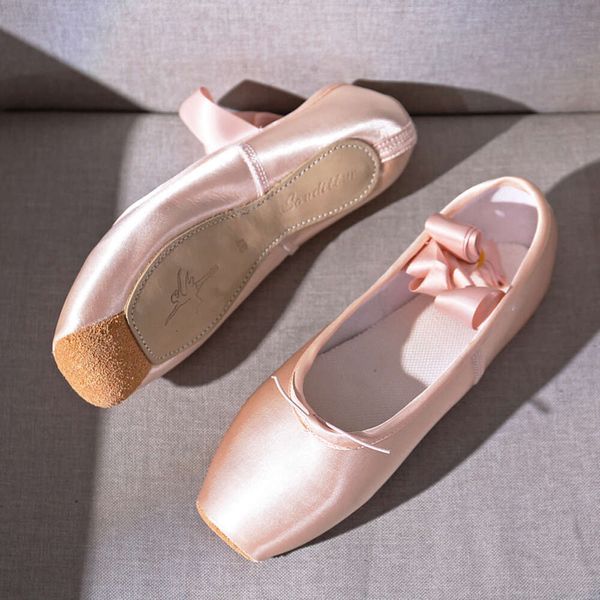 Tema traje feminino ballet sapatos de dança criança e adulto ballet pointe sapatos profissional com fitas sapatos mulher zapatos mujer tênis meninas