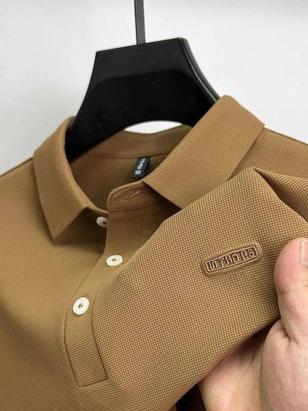 Herren Polos 2023 High-End-Herbst Klassisches Designer-Revers-POLO-Shirt Business Casual Mode Bedrucktes Langarm-Top M-4XL
