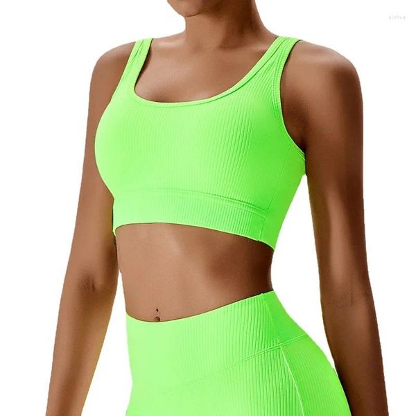 Abbigliamento da yoga Reggiseno push up sexy per le donne sportive Moda Intimo fitness Top sportivi Gilet da corsa traspirante Abbigliamento da palestra