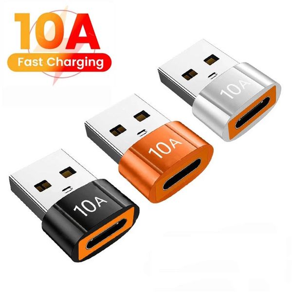 10A OTG USB 3.0 Tip C adaptör Typec dişi USB Erkek Dönüştürücüye Apple Watch Ultra Iwatch için Hızlı Şarj Veri Aktarımı, iPhone, AirPods, iPad Air, Samsung Galaxy