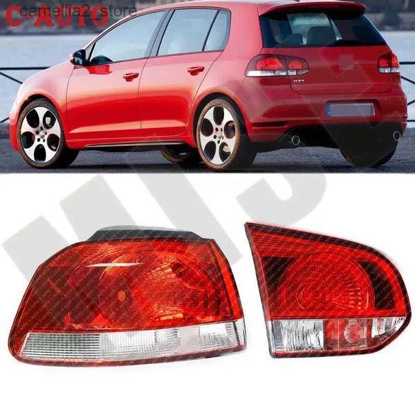 Luzes traseiras do carro Luz traseira externa do carro para VW Golf Mk6 Golf 6 Hatchback 2009 2010 2011- 2013 Substituição da luz traseira traseira lâmpada lateral de condução reversa Q231017