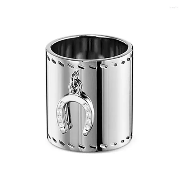 Sciarpe Cheval Sciarpa a ferro di cavallo Fibbia ad anello Scialli in metallo da 90 cm Porta bottoni Stile elegante Accessori regalo