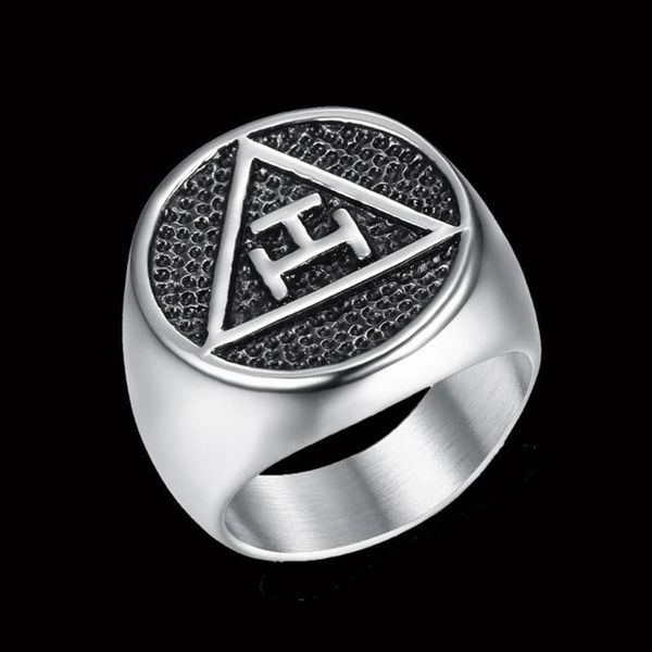 Антикварные масонские кольца Royal Arch для мужчин и женщин с полированной поверхностью, модные классические буквы из нержавеющей стали 316, кластер247k