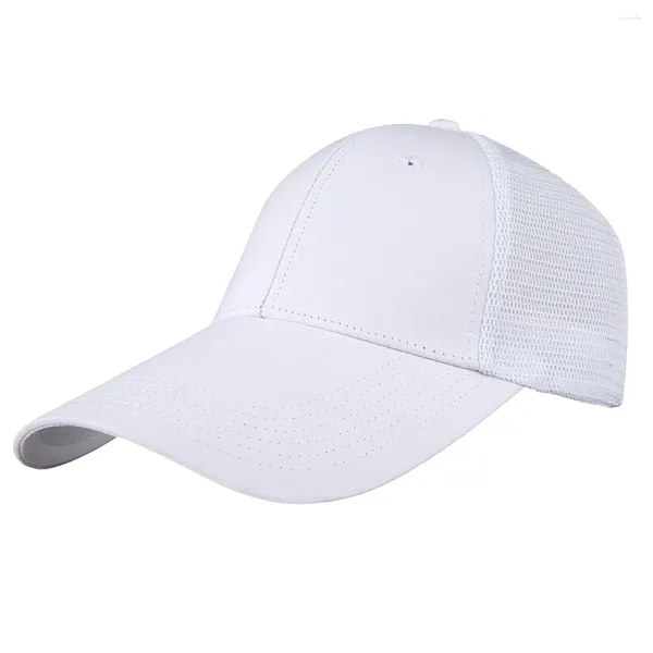 Berretti da baseball Berretto da baseball bianco Mesh traspirante Snapback Casual Gorras Hip Hop Cappelli per papà Cappello da sole estivo per uomo Donna Unisex