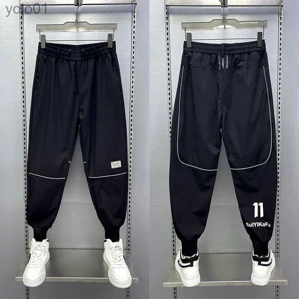 Männer Jeans Schwarz Dünne Stretch Jeans Hip-hop Harem Hosen Trendy bet Streetwear Hohe Qualität Marke männer ClothingL231017