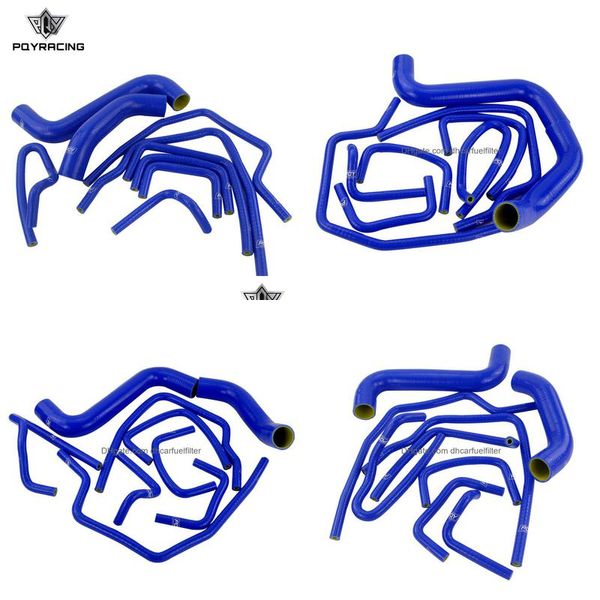 9 peças kit de mangueira intercooler turbo radiador sile para 02-07 subaru impreza wrx/sti gda/gdb ej20 azul amarelo Lx1803C-Qy entrega direta