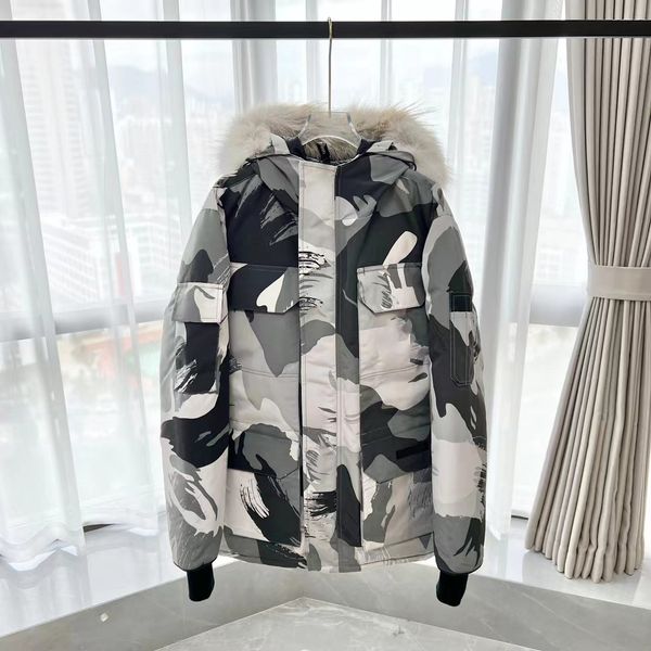 Top Parkas Casacos Designer Mens Womens Designers Down Canadian Gooses Jaquetas Veste Homme Inverno Jassen Puffer Big Fur Hoodies Fourrure O 8820