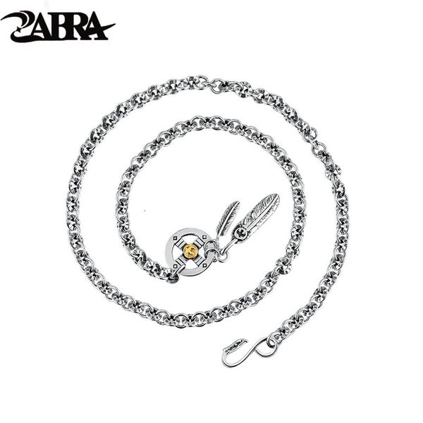 Ожерелья с подвесками ZABRA, стерлинговое серебро 925 пробы, ожерелье с перьями летающего орла для мужчин и женщин, байкерская вечеринка на День святого Валентина, юбилей, 231016
