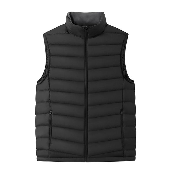 Piumino da uomo Autunno Inverno Uomo Gilet d'anatra Cappotto Piumino ultraleggero senza maniche Gilet leggero ultra sottile 231016