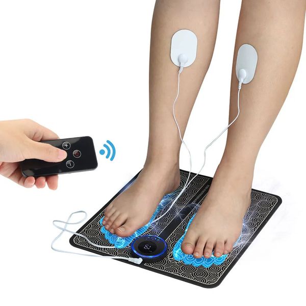 Massageador de pés Tapete de massagem Pés Ems Bezerro Dispositivo de ferramenta elétrica Circulação sanguínea Spa Exercitador Palmilhas Myostimulator Machine Detox 231017