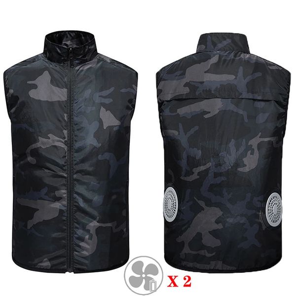 Gilets pour hommes Été nécessaire Gilet de randonnée à refroidissement rapide avec ventilateur intelligent Pêche Cyclisme Gilet de plein air Travail à haute température à l'extérieur Top S-3XL 231017