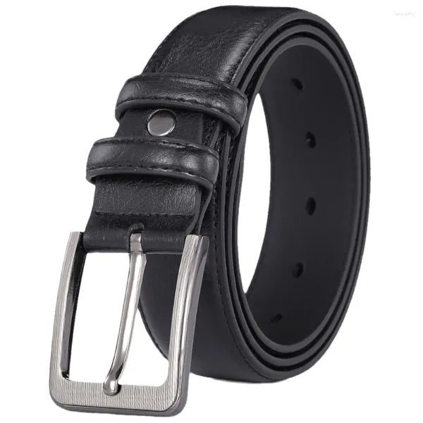 Cinture per uomo Cintura in vita di design di alta qualità Cintura maschile Luxry Brand Ragazzi in pelle 3,5 cm