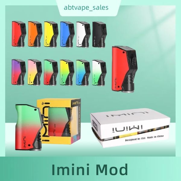 Shenzhen Vape Authentic Imini Mod Bateria 500mAh com interruptor à prova de crianças Baterias de tensão ajustável inferior para cartucho 510 Vape 12 cores Metal Plastic Version