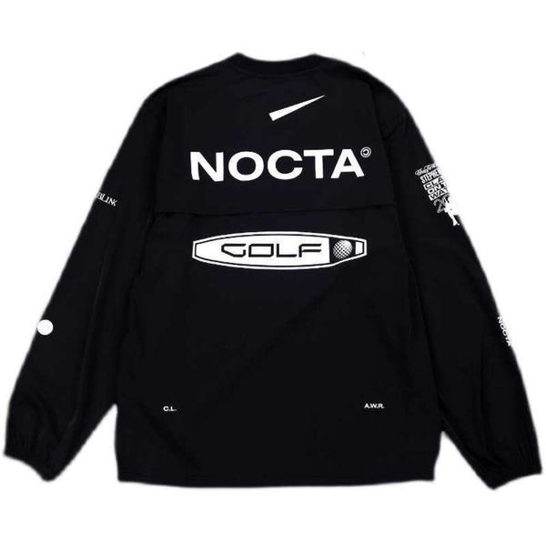 2023 Mens Felpe con cappuccio versione americana nocta Golf co brand draw traspirante ad asciugatura rapida per il tempo libero sportivo T-shirt manica lunga Design del flusso di marea Abiti ad asciugatura rapida Una nicchia