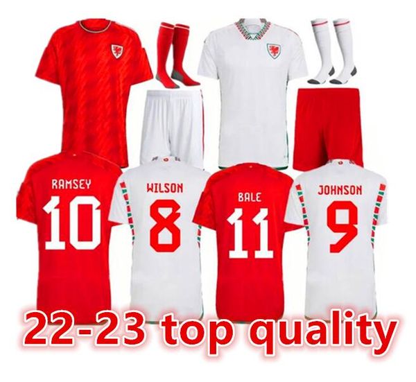 2023 Galler Erkekler Futbol Formaları Balya Wilson Allen Ramsey Johnsin 22 23 Dünya Milli Takım Kupası Rodon Vokes Ev Futbol Gömlekleri Yetişkin Çocuk Kiti Üniformaları S-4XL 66