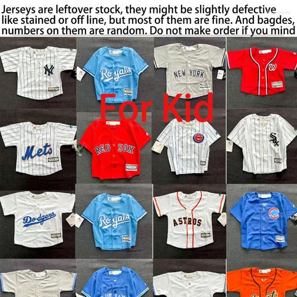 Damen T-Shirts Zufallszahl Sommer Kinder Kinder Stickerei Baseball Jersey Kurzarmshirt Jungen Mädchen Weißes Oberteil