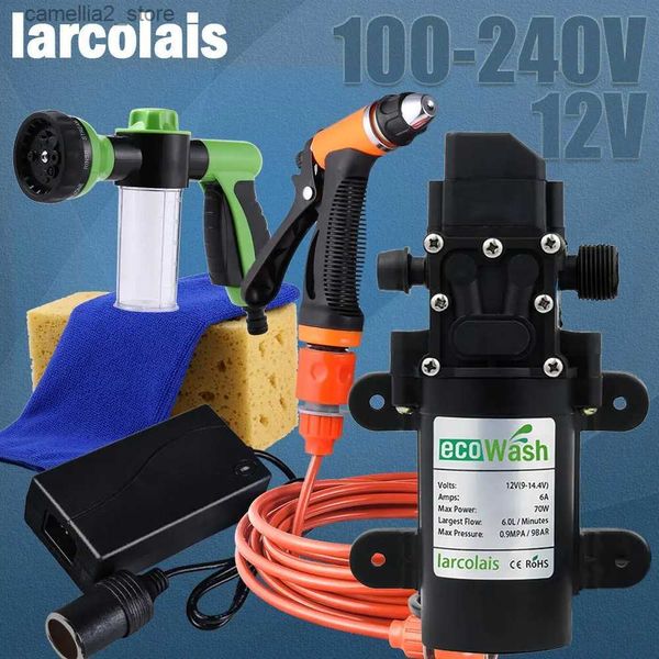 Lavatrice per auto Lavaggio per auto Lavatrice 12V Pistola per auto Pompa Pulitore ad alta pressione Cura dell'auto Lavatrice portatile Pulizia elettrica Dispositivo automatico Q231017