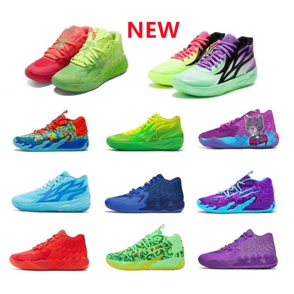 NUOVE scarpe da basket da donna Lamelo Ball Mb 01 MB03 Youth Bambini Ragazzi Ragazze Guttermelo Blu Viola Giada Verde Melma Rosa Nero Rosso Halloween Sneakers Tennis