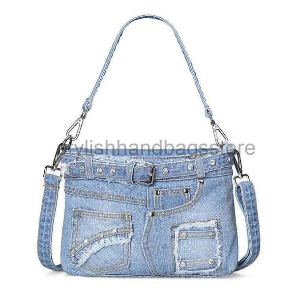 Umhängetaschen Cross Body Casual Fashion Bag Damenhandtaschen Jeans Totes Umhängetaschen Damen-Einkaufstasche Cowboy-Taschenstylishhandbagsstore