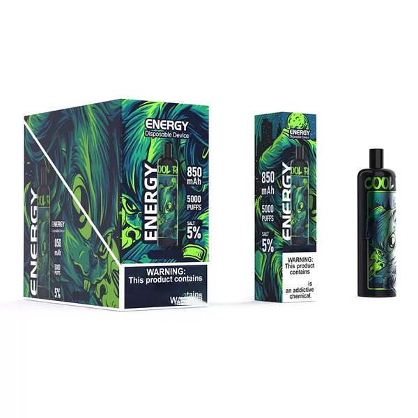 Novo dispositivo descartável de cigarro eletrônico energia 5000 puffs kit malha bobina pod vapes puff pods pré-preenchidos cartucho de 12ml recarregável e-cigarros caneta vape