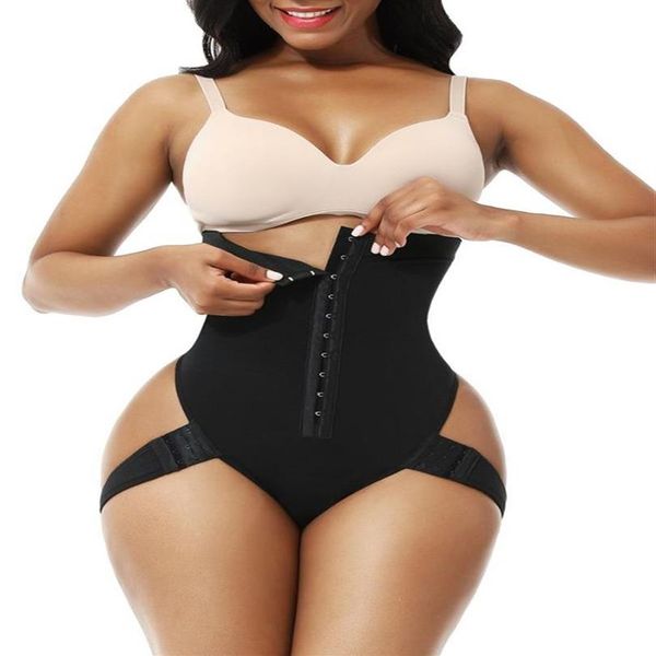 Shapers Fillers Corset Secret Secret Ci -Treiner High Tummy Control Panties Bulifter Shaper Thong com 2 tiras laterais FAJ2349