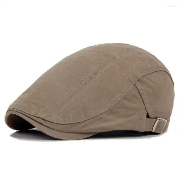 Berets Outdoor Men Retro Casual Ivy Chapéu Verão Inverno Golf Sboy Driving Cabbie Flat Cap