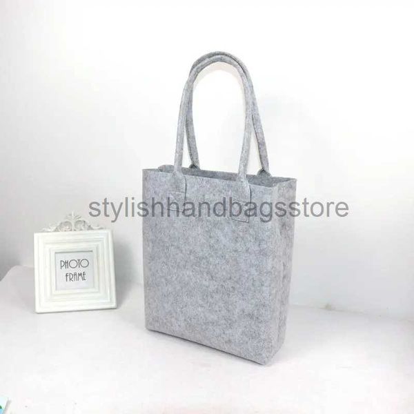 Corpo cruz minimalista cinza feltro saco de compras senhoras lã feltro casual sacola vegan bolsa ombro elegantehandbagsstore